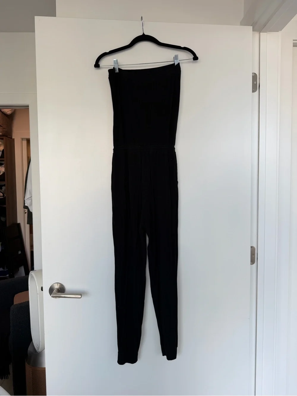 Michael Stars Black Strapless Jumpsuit